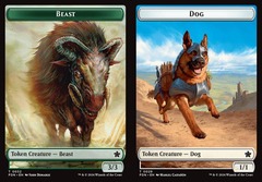 Beast (0032) // Dog (0029) Double-Sided Token